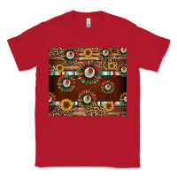 Red seamless mexican sunflower tumbler design Classic Tee - Jasminsmagicworld