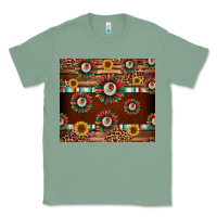 Seamless Mexican Sunflower Tumbler Design Classic Tee | Teevron