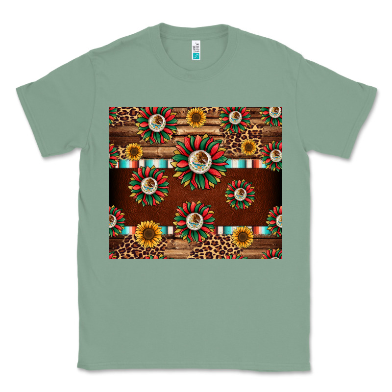 Seamless Mexican Sunflower Tumbler Design Classic Tee by Jasminsmagicworld | Teevron