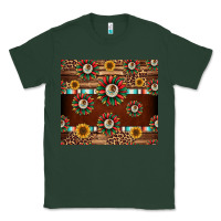 Sports Green seamless mexican sunflower tumbler design Classic Tee - Jasminsmagicworld