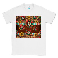 White seamless mexican sunflower tumbler design Classic Tee - Jasminsmagicworld