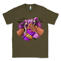 Army Green Halloween afro sneakers Classic Tee - RanaPortraitStore