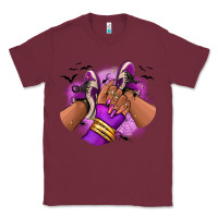 Burgundy Halloween afro sneakers Classic Tee - RanaPortraitStore