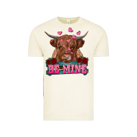 Vintage Arctic be mine highland cow Vintage Tee - RanaPortraitStore