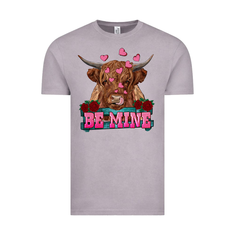Be Mine Highland Cow Vintage Tee by RanaPortraitStore | Teevron