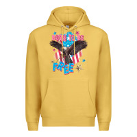 Antique Gold Born to be free Premium Hoodie - FaDigitalArtStudio