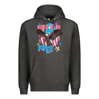 Charcoal Heather Born to be free Premium Hoodie - FaDigitalArtStudio