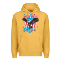 Mustard Born to be free Premium Hoodie - FaDigitalArtStudio