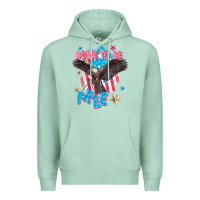 Seafoam Born to be free Premium Hoodie - FaDigitalArtStudio
