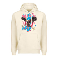 Tofu Born to be free Premium Hoodie - FaDigitalArtStudio