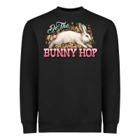 Black Do the Bunny hop Easter Day Heavyweight Sweatshirt - HowdyJamesFarm