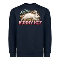 Navy Do the Bunny hop Easter Day Heavyweight Sweatshirt - HowdyJamesFarm