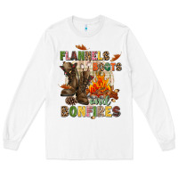 White Flannels boots and bonfires Long Sleeve Tee - NancyCooperArtShop