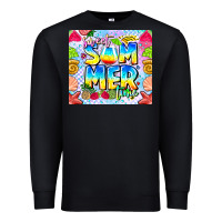 Black Sweet Summer Time Premium Sweatshirt - CowhideDigitalArt