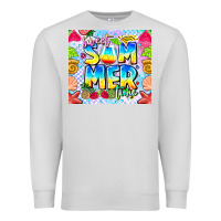 Dove Grey Sweet Summer Time Premium Sweatshirt - CowhideDigitalArt