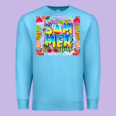 Sweet Summer Time Premium Sweatshirt Designed By Cowhidedigitalart