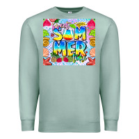 Seafoam Sweet Summer Time Premium Sweatshirt - CowhideDigitalArt