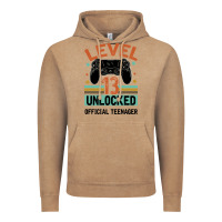Vintage Coffee Level 13 Unlocked Official Teenager 13th Birthday Vintage Hoodie - Bettercallsaul