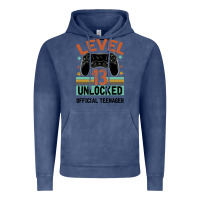 Vintage Denim Level 13 Unlocked Official Teenager 13th Birthday Vintage Hoodie - Bettercallsaul