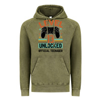 Vintage Olive Level 13 Unlocked Official Teenager 13th Birthday Vintage Hoodie - Bettercallsaul