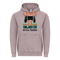 Vintage Zinc Level 13 Unlocked Official Teenager 13th Birthday Vintage Hoodie - Bettercallsaul