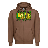 Chestnut St. Patrick's Day love Zipper Hoodie - FaDigitalArtStudio