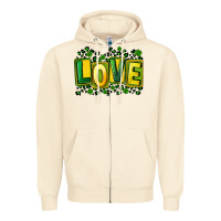 Sandshell St. Patrick's Day love Zipper Hoodie - FaDigitalArtStudio