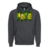 Smoke St. Patrick's Day love Zipper Hoodie - FaDigitalArtStudio