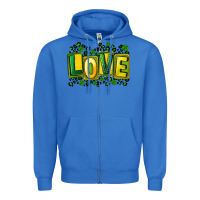 True Royal St. Patrick's Day love Zipper Hoodie - FaDigitalArtStudio