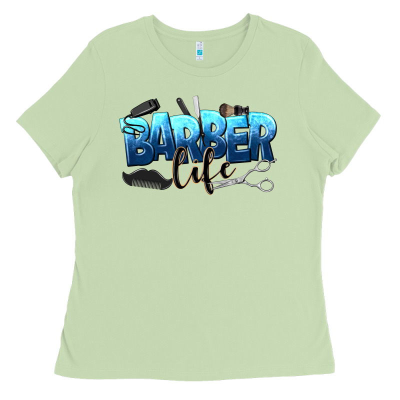 Barber Life Ladies Tee by NancyCooperArtShop | Teevron