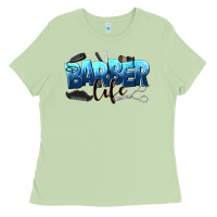Matcha barber life Ladies Tee - NancyCooperArtShop