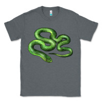 Charcoal Heather boomslang snake Classic Tee - LillyAllenDesigns
