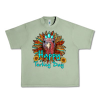 Oil Green happy turkey day sunflower Urban Heavy Tee - RanaPortraitStore