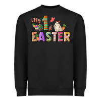 Black My 1st Easter Day Heavyweight Sweatshirt - HowdyJamesFarm
