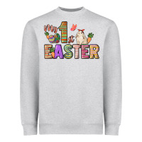 Heather Grey My 1st Easter Day Heavyweight Sweatshirt - HowdyJamesFarm