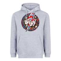Heather Grey Western Gigi Patriotic 4th of July Heavyweight Hoodie - LillyAllenDesigns