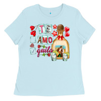 Baby Blue te amo te quila Ladies Tee - NancyCooperArtShop