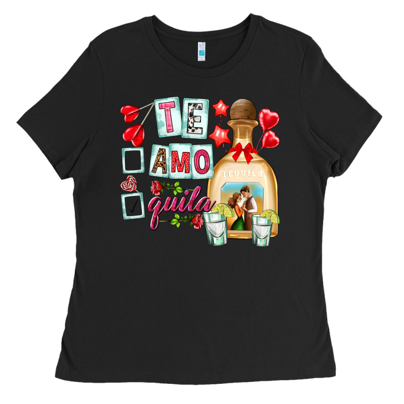 Te Amo Te Quila Ladies Tee by NancyCooperArtShop | Teevron