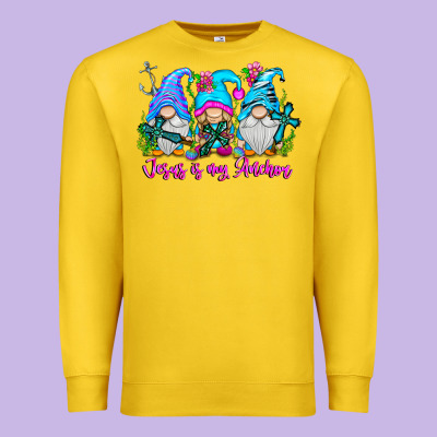 Jesus Is My Anchor Premium Sweatshirt Designed By Cowhidedigitalart