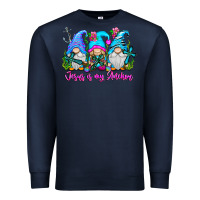 Navy Jesus Is My Anchor Premium Sweatshirt - CowhideDigitalArt