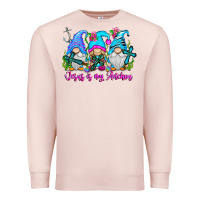 Pale Pink Jesus Is My Anchor Premium Sweatshirt - CowhideDigitalArt