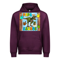 Mauve Wine papa saurus Urban Hoodie - Artiststas