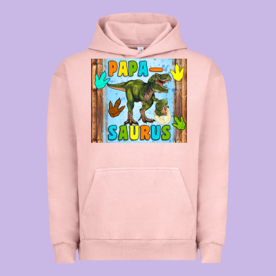 Papa Saurus Urban Hoodie Designed By Artiststas