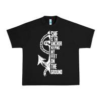 Black she is the anchor keeping my feet on the ground Urban Heavy Tee - Bettercallsaul