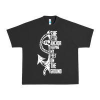 Pigment Black she is the anchor keeping my feet on the ground Urban Heavy Tee - Bettercallsaul