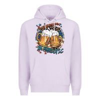 Lilac I'm not drunk i'm patriotic Premium Hoodie - FaDigitalArtStudio