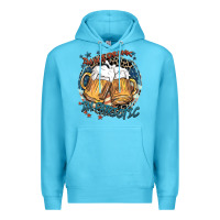Ocean Blue I'm not drunk i'm patriotic Premium Hoodie - FaDigitalArtStudio