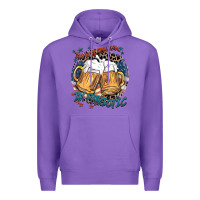 Purple I'm not drunk i'm patriotic Premium Hoodie - FaDigitalArtStudio