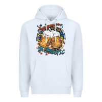 White I'm not drunk i'm patriotic Premium Hoodie - FaDigitalArtStudio