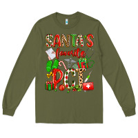 Army Green santa's favorite pct Long Sleeve Tee - texasbilliewilder